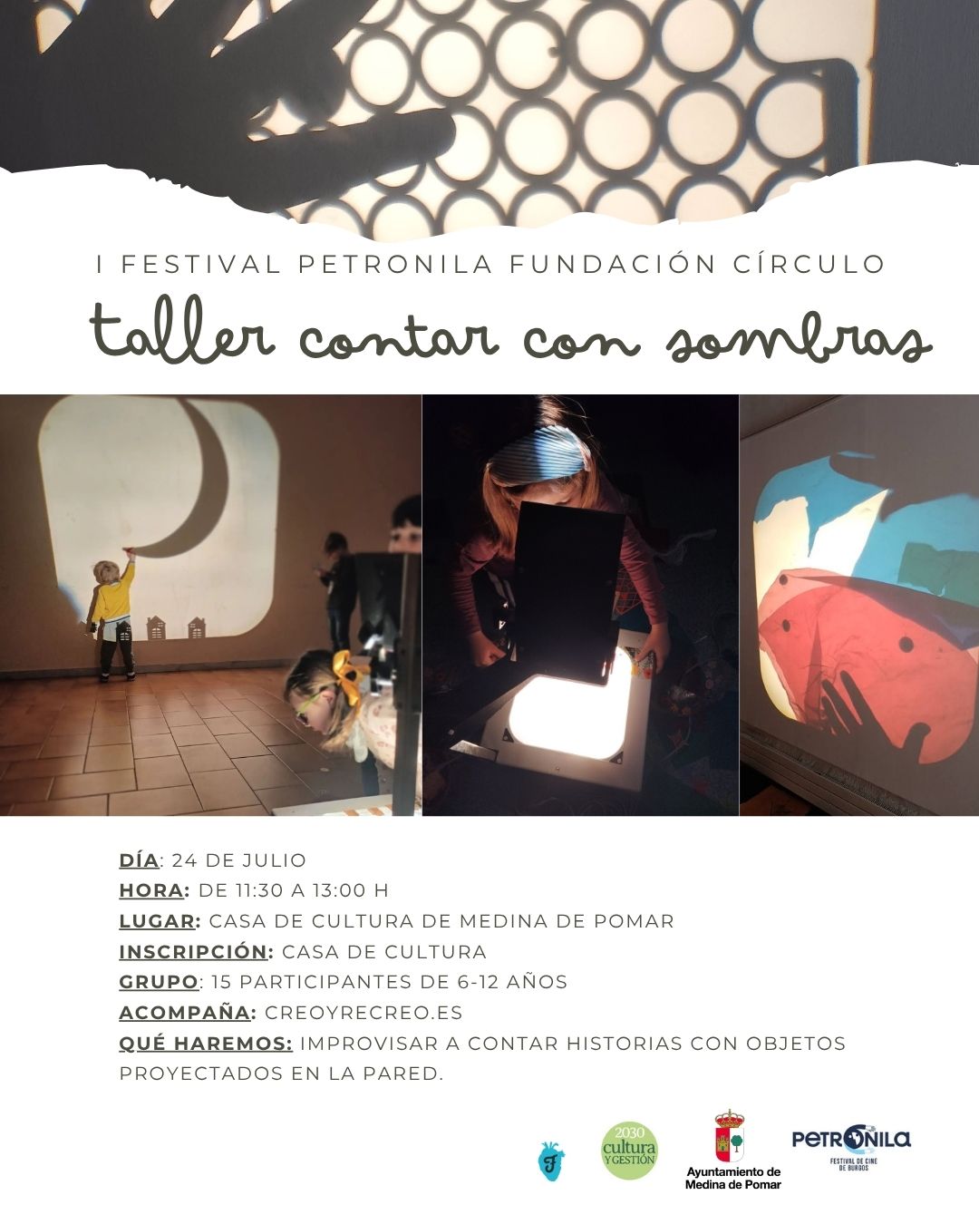 Taller contar con sombras RRSS